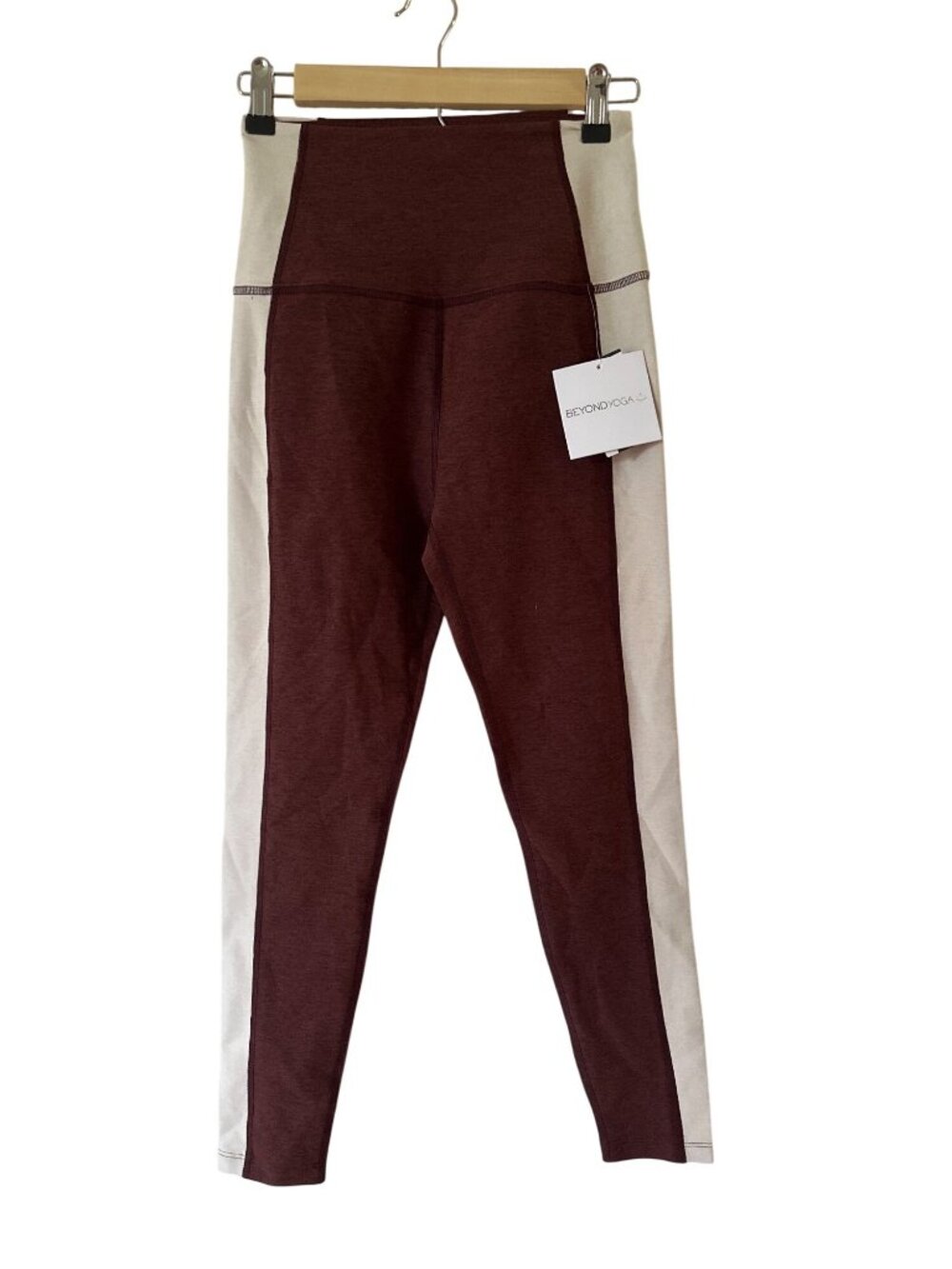 Beyond Yoga Womens Burgundy High-Waist Leggings L/G MSRP $110